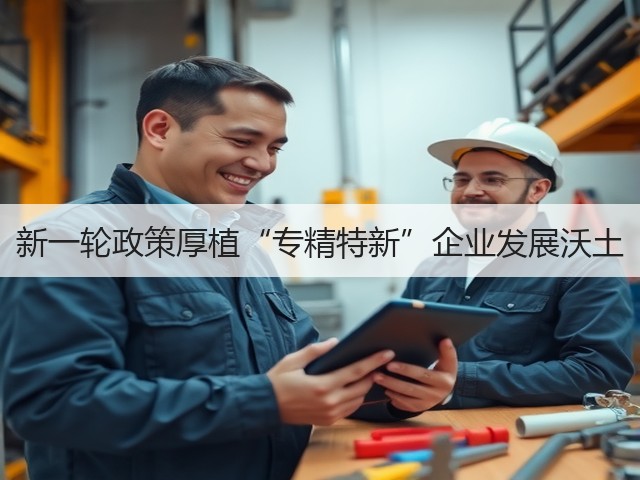 新一轮政策厚植“专精特新”企业发展沃土(图1) 新一轮政策厚植“专精特新”企业发展沃土(图1)