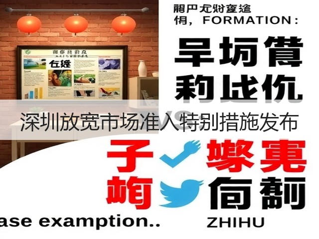 深圳放宽市场准入特别措施发布(图1) 深圳放宽市场准入特别措施发布(图1)