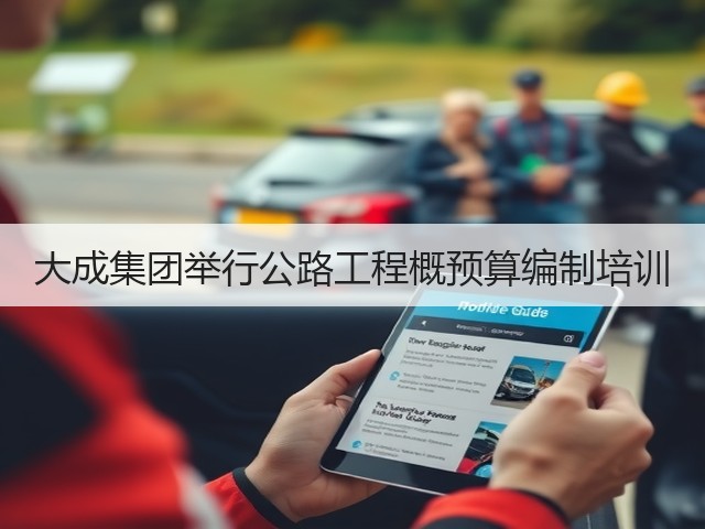 大成集团举行公路工程概预算编制培训(图1)