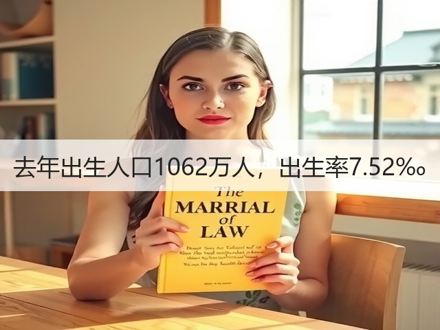 去年出生人口1062万人,出生率7.52‰(图2) 去年出生人口1062万人,出生率7.52‰(图2)