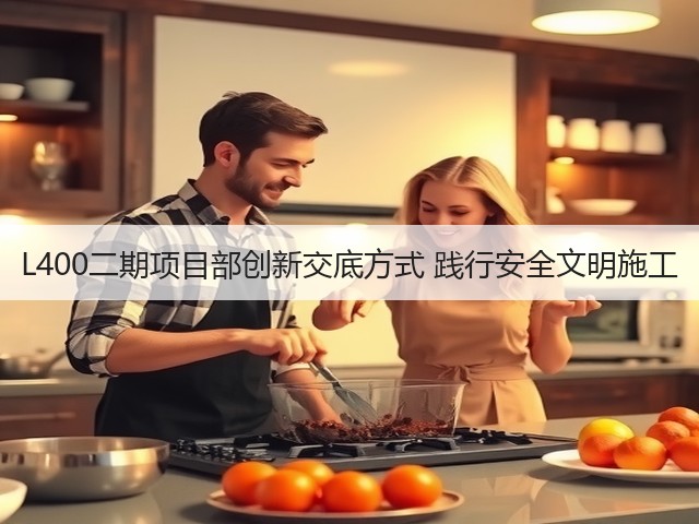 L400二期项目部创新交底方式 践行安全文明施工(图1) L400二期项目部创新交底方式 践行安全文明施工(图1)