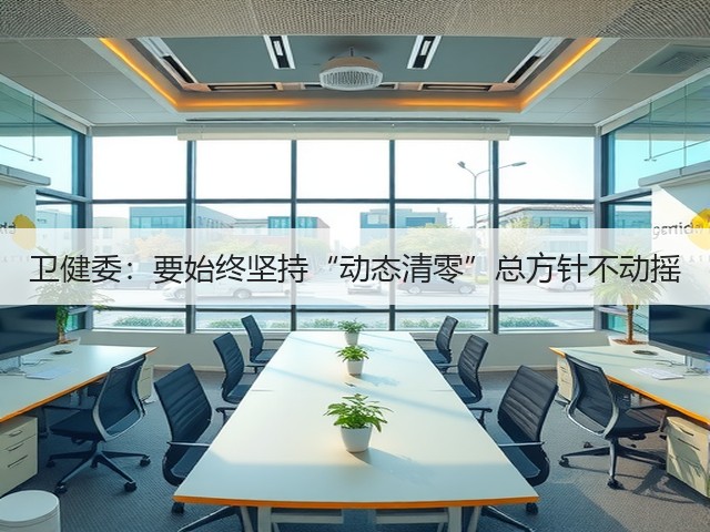 卫健委:要始终坚持“动态清零”总方针不动摇(图1) 卫健委:要始终坚持“动态清零”总方针不动摇(图1)