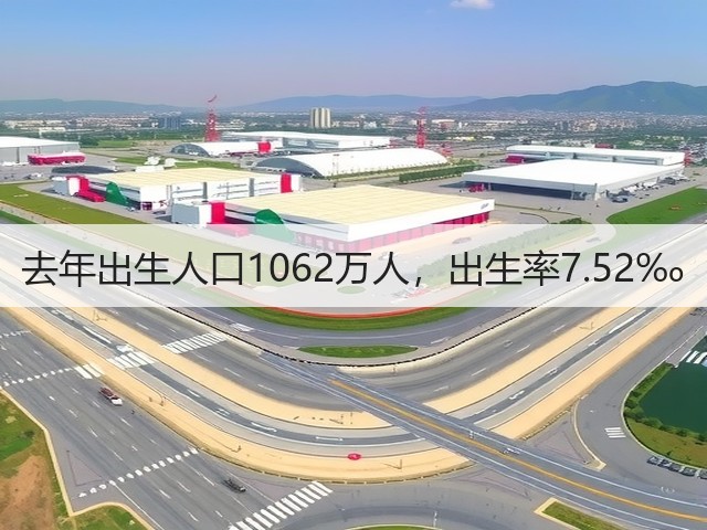 去年出生人口1062万人,出生率7.52‰(图1) 去年出生人口1062万人,出生率7.52‰(图1)