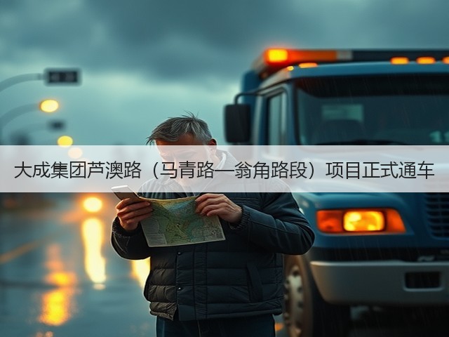 大成集团芦澳路（马青路—翁角路段）项目正式通车(图1)